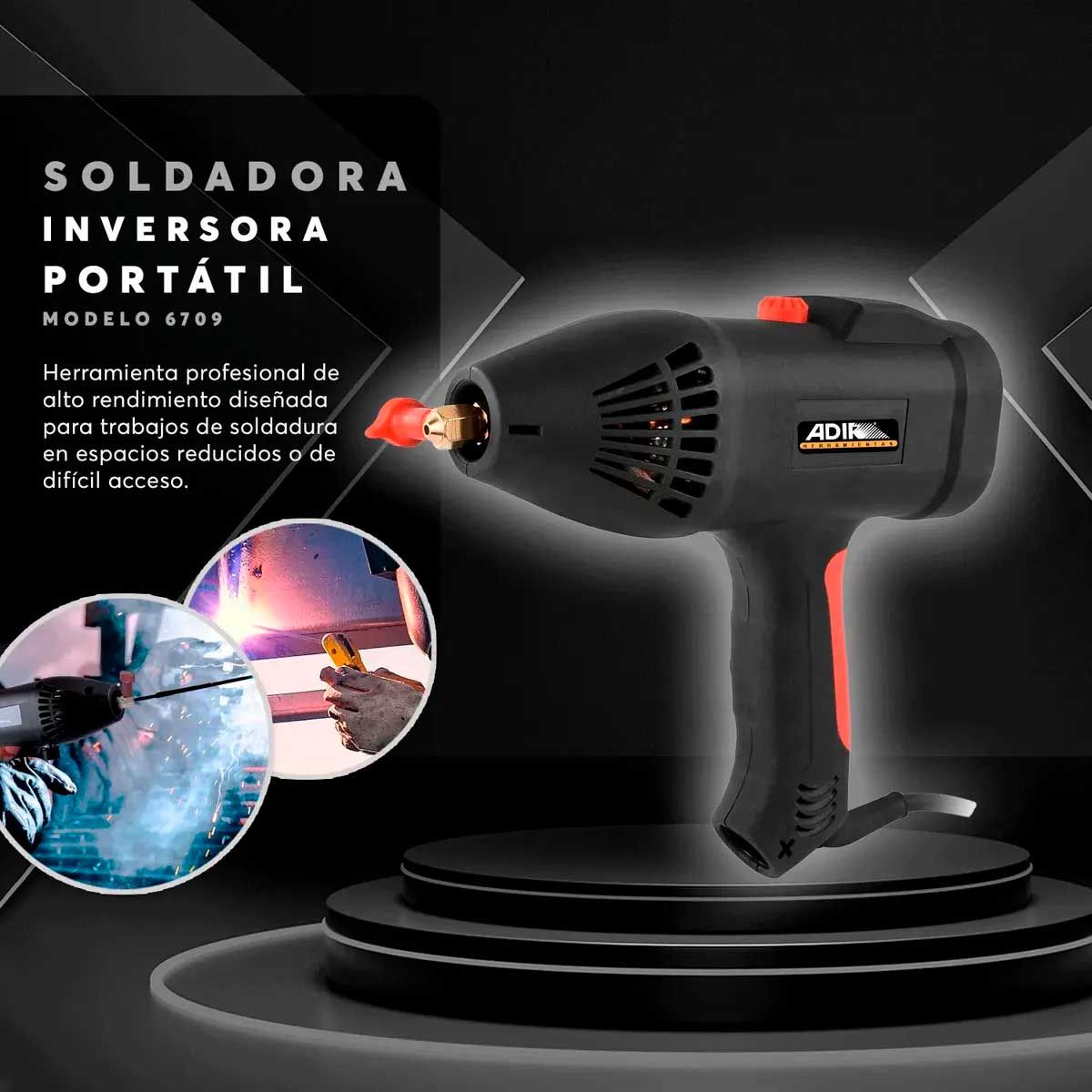 Soldadora Inverter Portátil Tipo Pistola Adir 6709