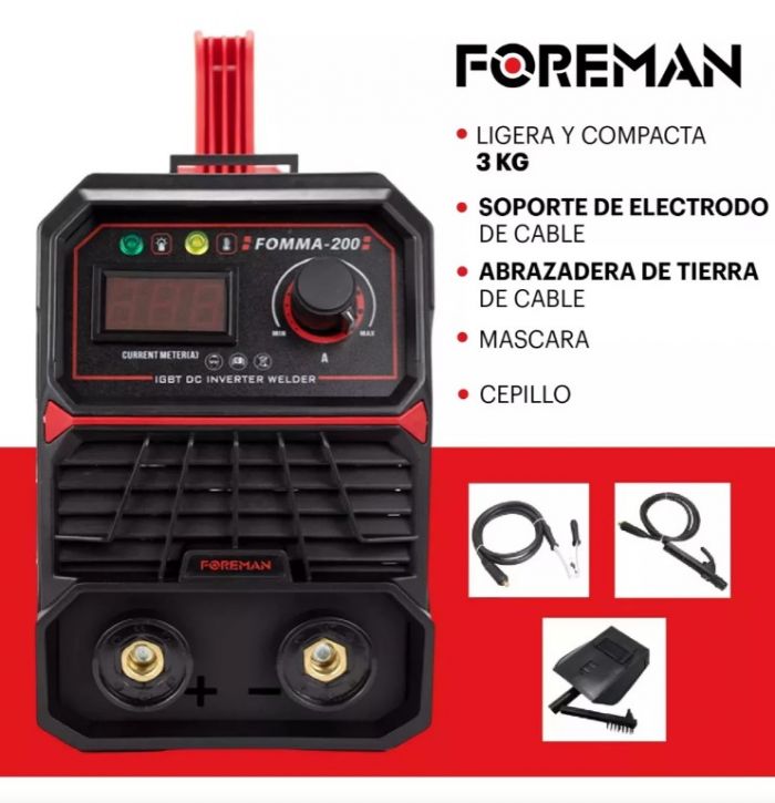 Soldadora Inverter Foreman 200a