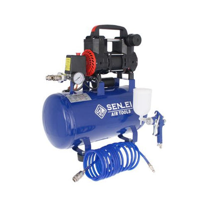 Kit De Compresor Senlei 850 W Olf551 + Pistola De Gravedad + Manguera De 5 Metros